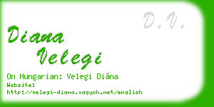 diana velegi business card